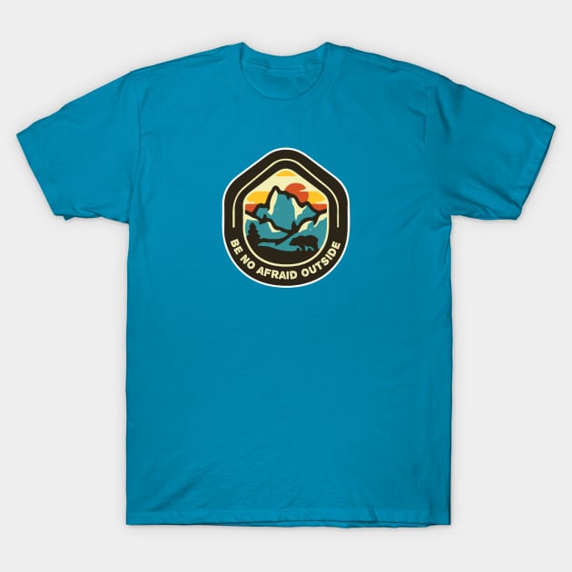 LANDKONUUR "BE NO AFRAID OUTSIDE" T-SHIRT T-Shirt by landkonuur